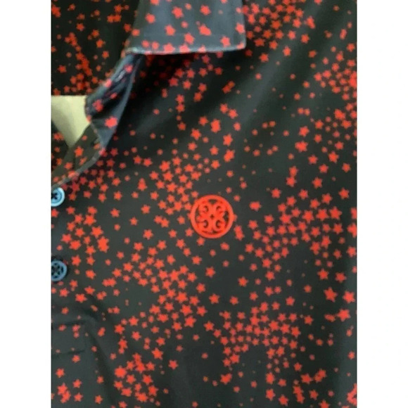 G/Fore Herc Entertainment Service Men's Starry Night Polo Shirt Size L - Picture 4 of 5